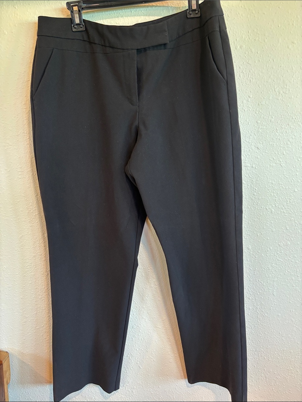 Worthington Black Straight-Leg Pull-On Pants